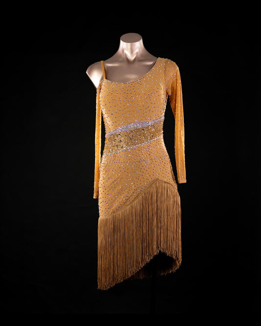 Chloe Cappuccino Fringe Dress