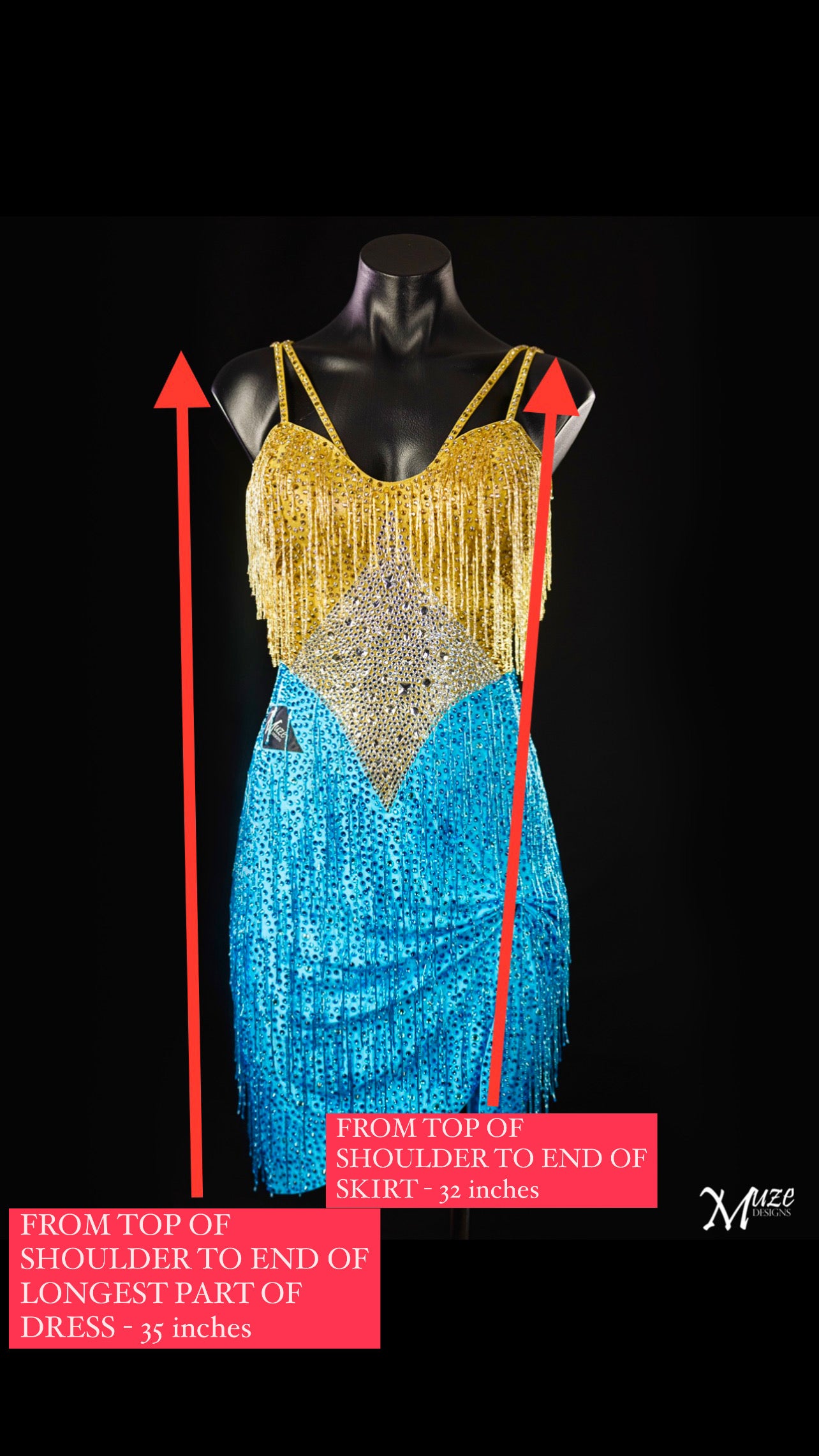 Rhythm Latin Ballroom Smooth Dress For Rent/Buy