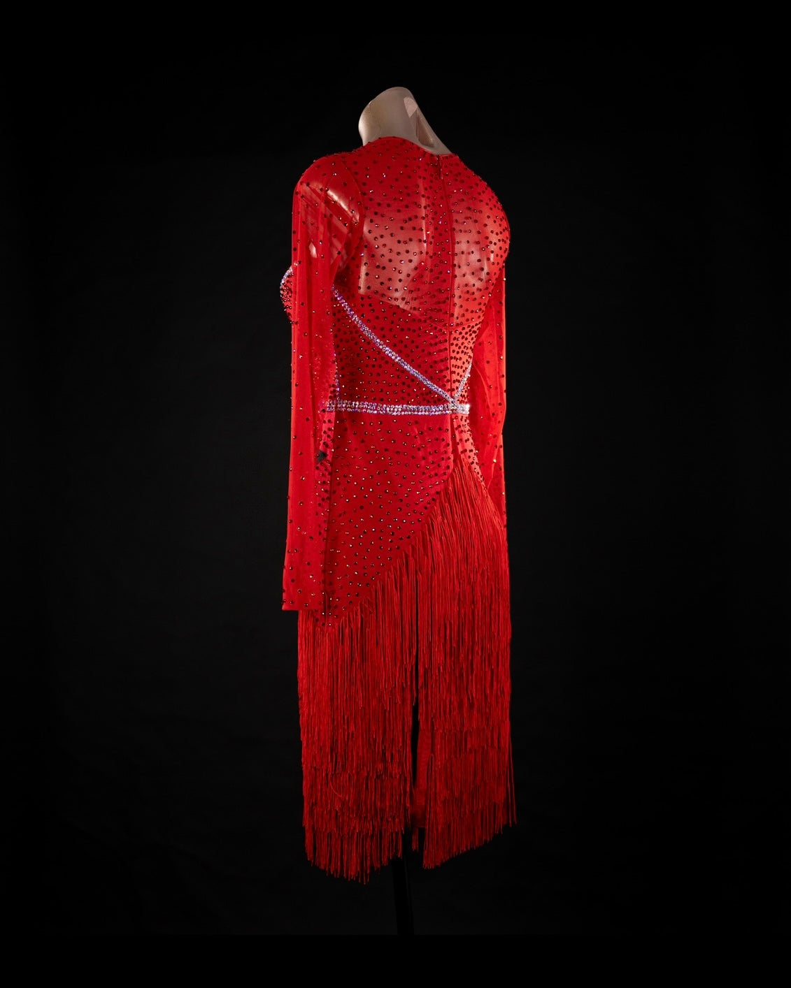 Candace Red Fringe Dress