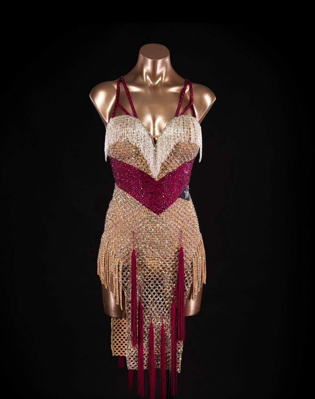 fuschia latin dancesport dress for sale 