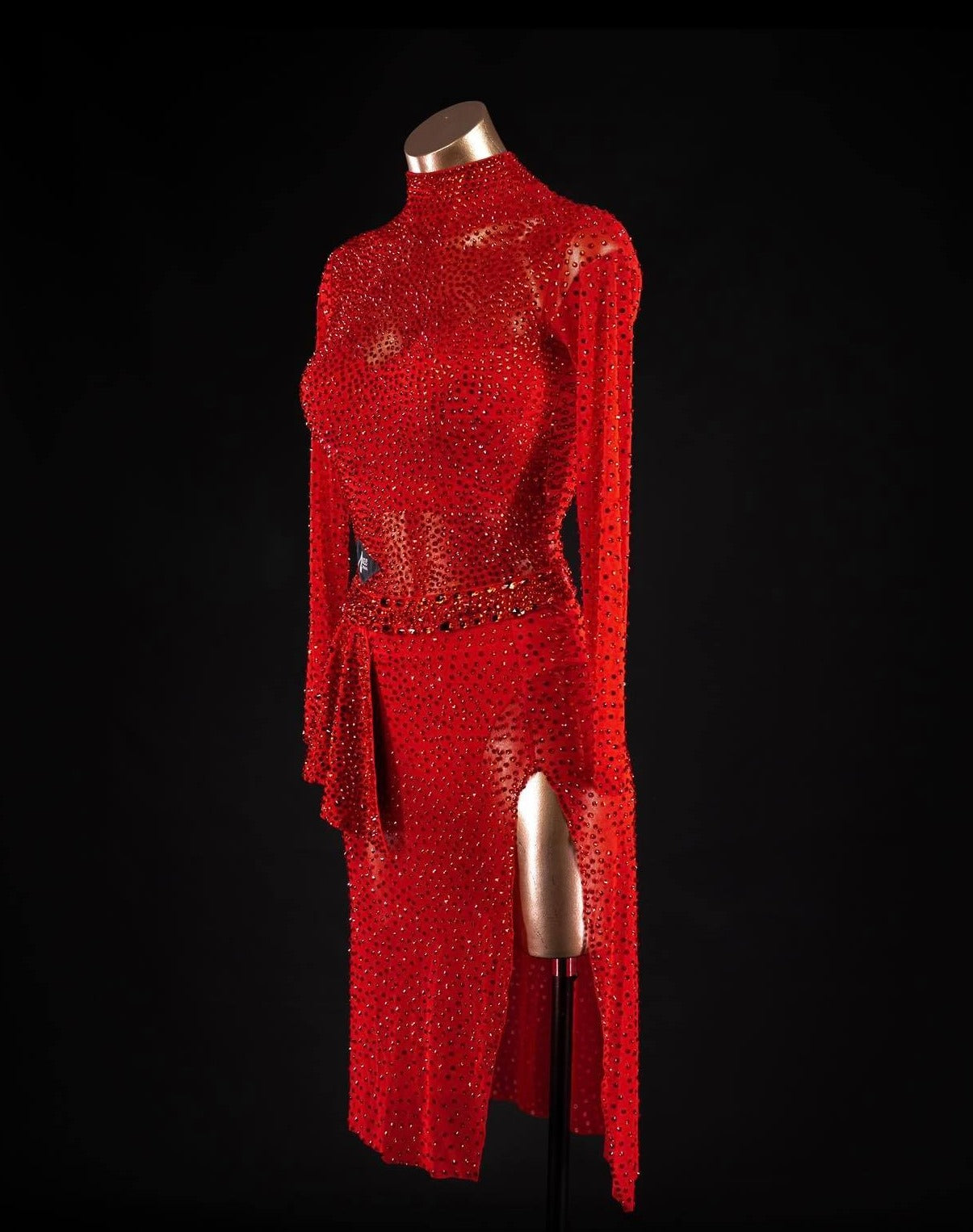 red dancesport dress for sale 